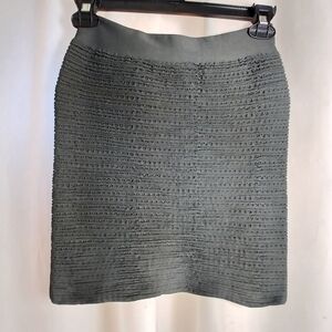 #500 Imagenation Gray Runched Mini Skirt Size Large